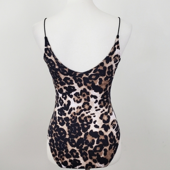 Gaze Animal Print Women's Bodysuit Set Of 2 Tops - Picture 2 of 14